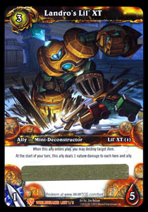 Landro's Lil XT WoW TCG Loot Card