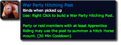 War Party Hitching Post Tooltip