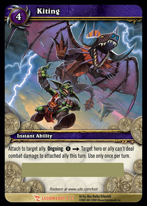 Kiting WoW TCG Loot Card