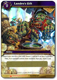 Landro's Gift WoW TCG Loot Card