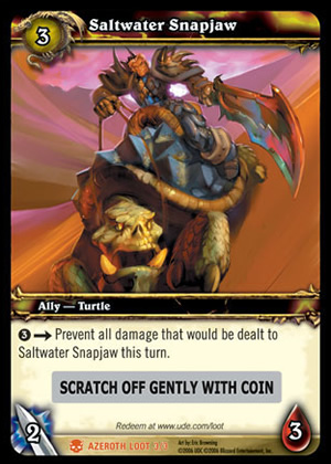 Saltwater Snapjaw WoW TCG Loot Card
