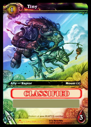 Tiny WoW TCG Loot Card